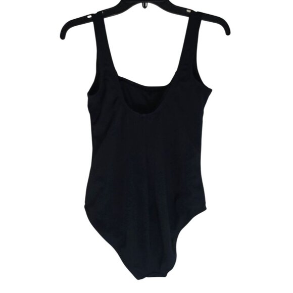 Mynah Black One-Piece Swimsuit With Medium Coverage & Removable Cups Small Size - Picture 2 of 8
